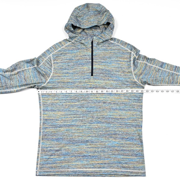 Lululemon Surge Warm Sweatshirt Mens Large Blue Space Dye‎ Camo Alberta Lake - Picture 3 of 8
